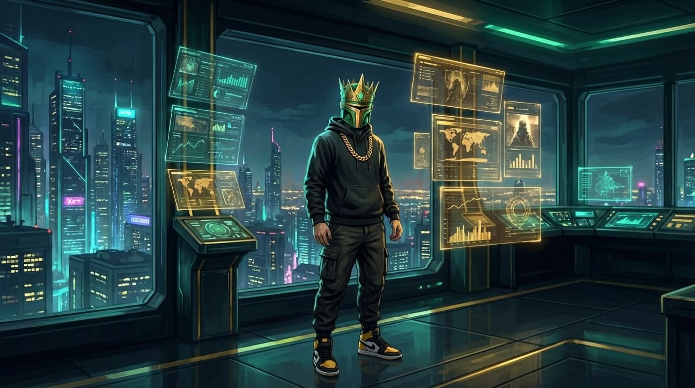 The Crusader in his command center